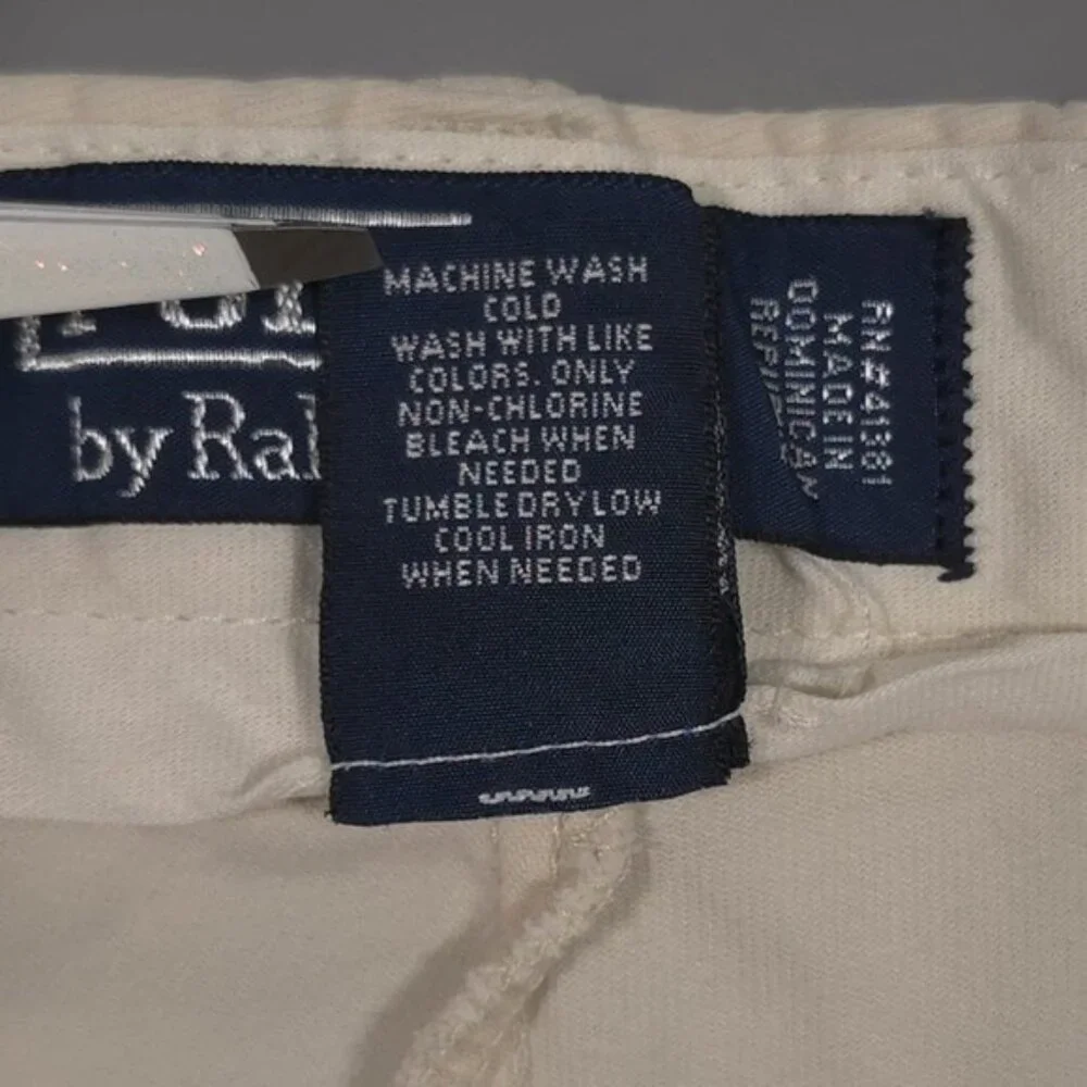 POLO RALPH LAUREN Men’s Pants Slacks 38/32‎ Front Pockets Straight Casual Chino